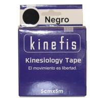 Vendaje Neuromuscular - Kinefis Kinesiology Tape Negro 5 cm x 5 metros Vendaje Neuromuscular - Kinefis Kinesiology Tape Negro 5 cm x 5 metros