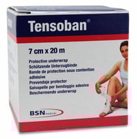 Tensoban 7 cm x 20 metros: Venda de poliuretano translúcida para pre-vendajes y/o almohadillado