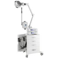 Torre multifunción con lupa de cinco aumentos y vaporizador Kpsule: Cuatro cajones y dos puertas laterales