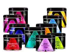 Complementos alimenticios libres de plástico