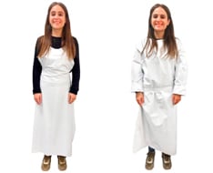 Batas desechables y lavables