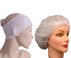 Gorros y diademas desechables