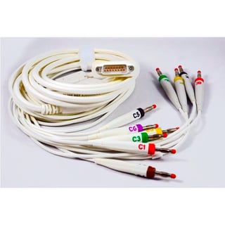 Cable paciente de 10 vías con conector metálico