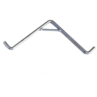 Fronda de Glison: Percha para barbuquejo anterior en acero níquel / inoxidable