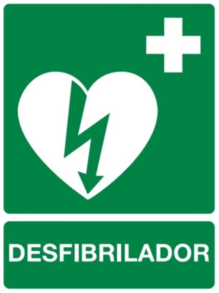 Adhesivo señalización DEA ILCOR (homologado)