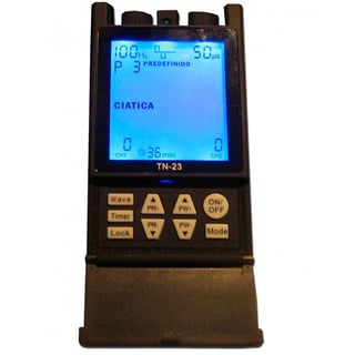 Electroestimulador TN-23 (Tens + Ems): Tens con 12 programas secuenciales más EMS con programa universal