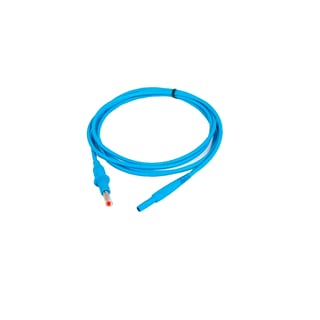 Cable resistivo con conector macho de 4mm para electrodos miofasciales: compatible con Diacare 5000 y Globus Beauty 6000