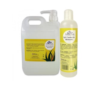 Gel conductor ideal para ultrasonidos Kinesonic 5 Kg (garrafa con dosificador) + 1 Bote de Gel Kinesonic 500 ml de REGALO