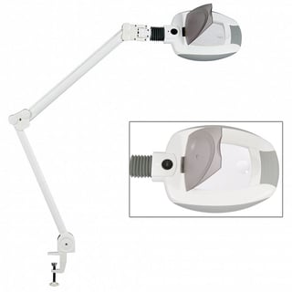 Lámpara lupa LED de luz fría Ampli con tres aumentos (base fijación por mordaza)
