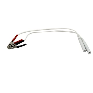 Juego de cables con Pinza de Cocodrilo Pequeña 1cm: Ideal para estimuladores de acupuntura