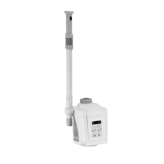 Vaporizador facial con ozono Cromo: con cabezal giratorio con receptáculo esenciero y brazo rotativo (capacidad de 1,3 litros)