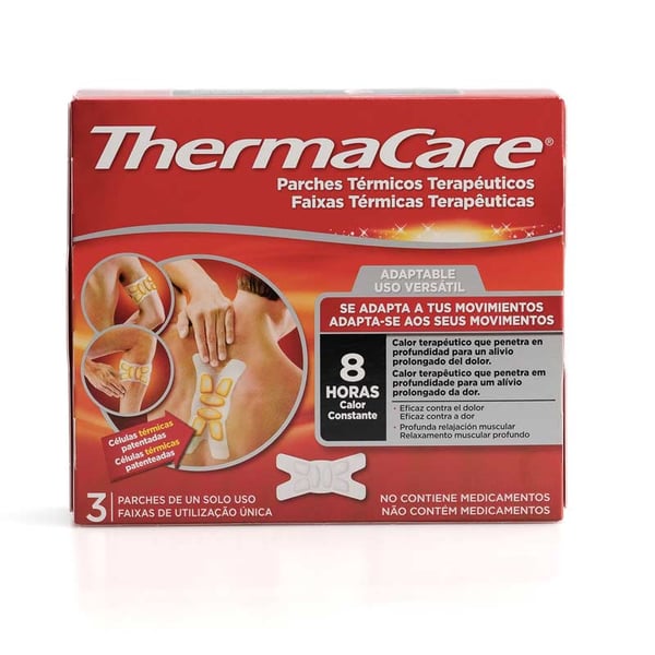 Thermacare Adaptable: parches térmicos terapéuticos adaptables a cualquier parte del cuerpo (tres unidades)