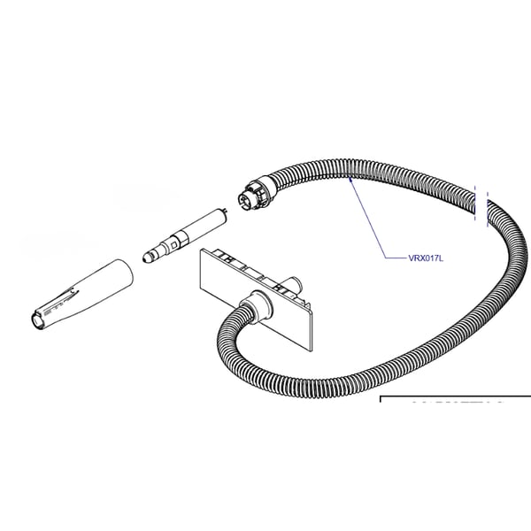 Tubo nuevo para la pieza de mano LED para aspirador Vortix para VRX3L (con luz LED)