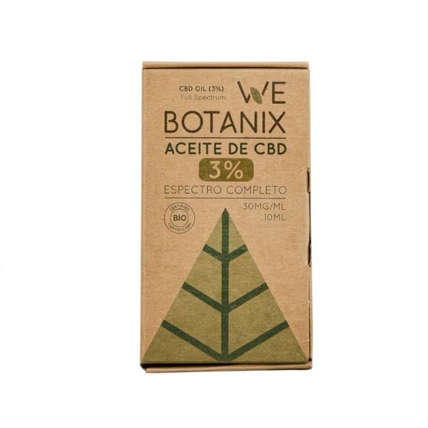 Aceite de CBD 3% BIO 10ml WeBotanix: Procedente de cáñamo orgánico y 99% de agricultura ecológica