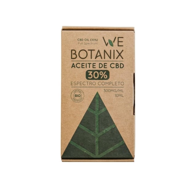 Aceite CBD 30% BIO 10ml WeBotanix: Procedente de cáñamo orgánico y 99% de agricultura ecológica