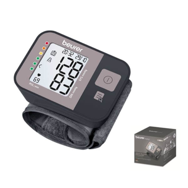 Tensiómetro de Muñeca Beurer BC1R Vital+: Con Medición automática, Detección de Arritmia e Indicador de Riesgos por Colores