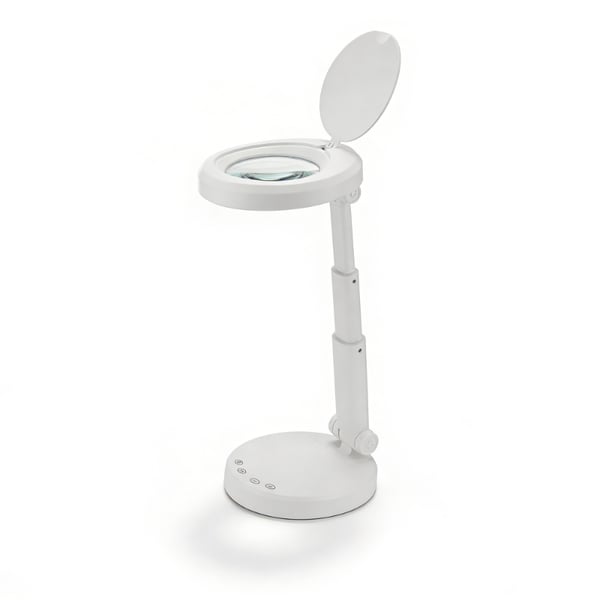 Lámpara LED de sobremesa con lupa 5 aumentos FLIP: para trabajos de precisión en estética, manicura o electrónica
