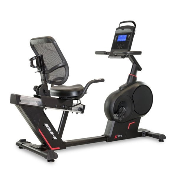 Bicicleta estática reclinada de uso doméstico: BH XTR H655 y H655TFT con resistencia magnética y conectividad FTMS