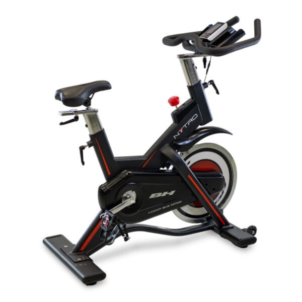 Bicicleta estática de uso doméstico: BH Fitness Nytro H9177 con sistema de resistencia magnética y monitor LCD multifunción
