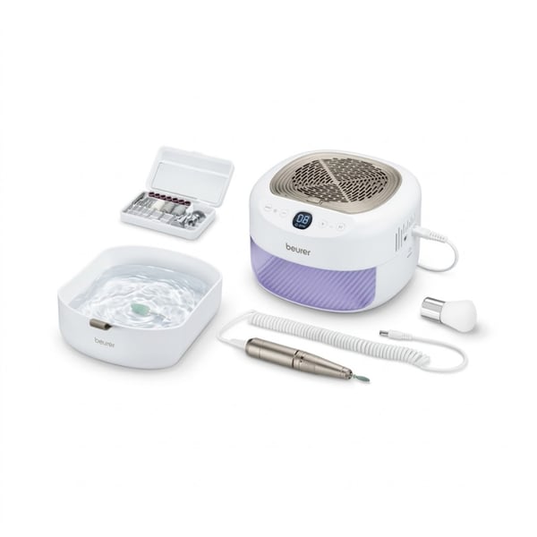 Set Manicura 3 en 1: Beurer MP-200 Studio Nails Pro con Lámpara UV y Aspirador