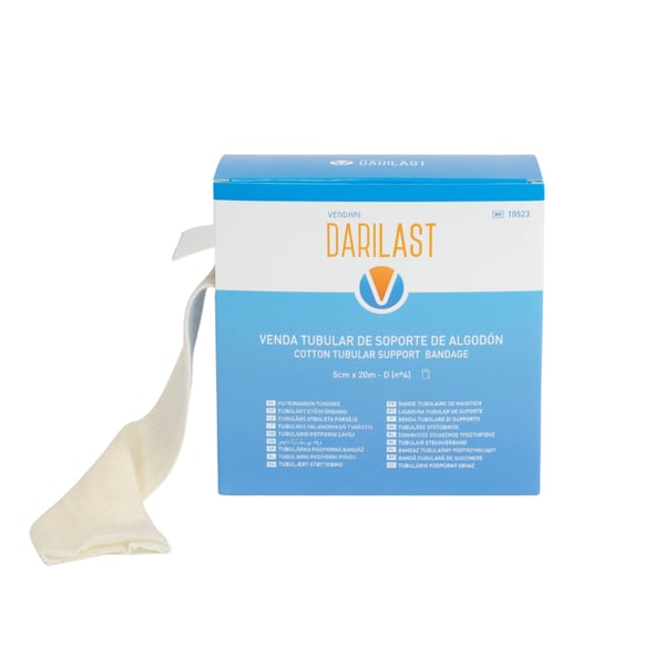 Vendari DARILAST Venda Tubular de Soporte de Algodón 100% (Calvo Izquierdo)