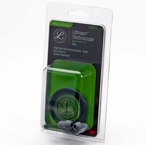 Kit de Piezas de Repuesto Fonendoscopio Littmann Master Cardiology, color gris
