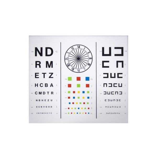 Lámina para optotipo de adulto
