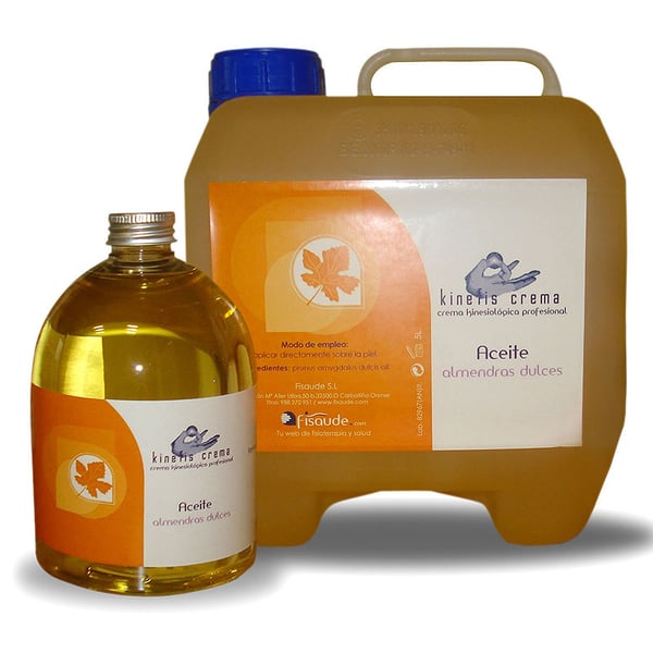 Aceite de Almendras 100% Puro (garrafa 5 litros) + 1 Bote de Aceite de Almendras 500 ml de REGALO
