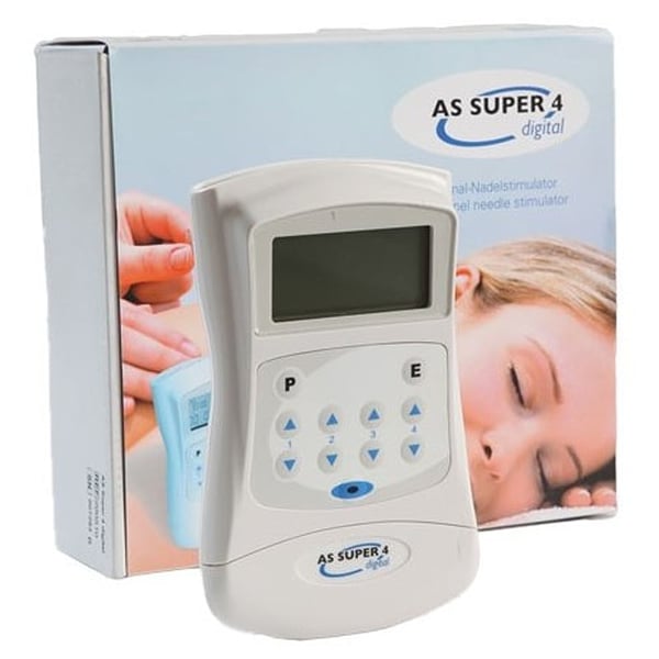 Electroestimulador de Acupuntura As Super 4 Digital: 30 programas con 4 canales hasta 8 agujas