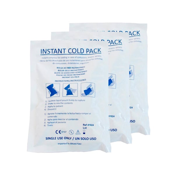 Pack 25 Unidades - Bolsa de frío instantáneo (20 cm x 13 cm)