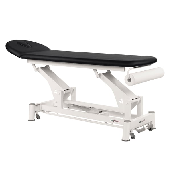 Camilla eléctrica Ecopostural: Biela blanca técnica de dos cuerpos (207 x 62 cm)