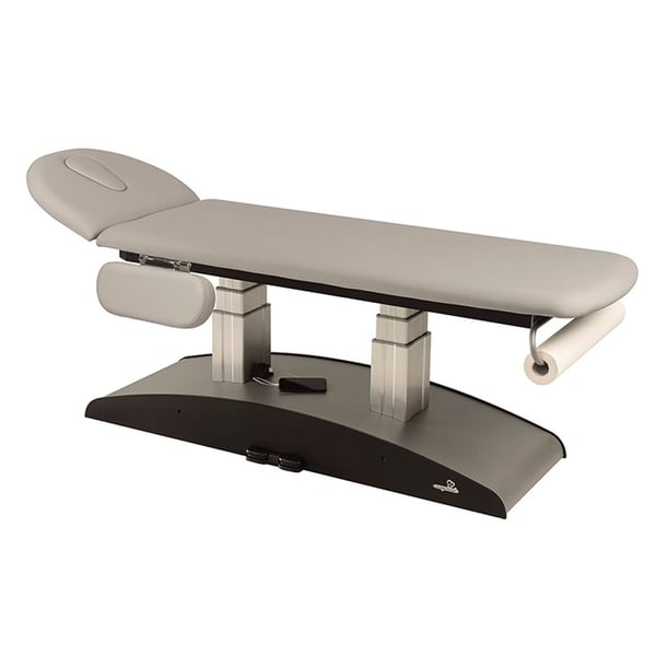 Camilla eléctrica Ecopostural: Elevación vertical, dos cuerpos y brazos abatibles incorporados (62 x 207cm)