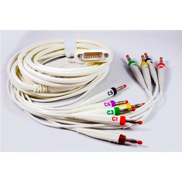 Cable paciente de 10 vías con conector metálico