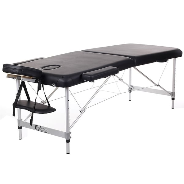 Camilla Plegable Kinefis Supreme Aluminio 2 cuerpos Ancho 55 cm (color negro )