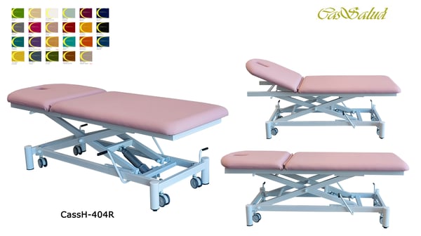 LOTE 2: Camillas exploración 2 cuerpos hidráulica Estructura acero cromado o pintado epoxi, o similar de alta resistencia (EXCP)
