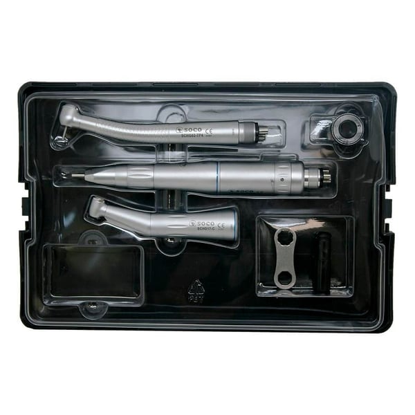 Estuche technoflux II: turbina boton titan +micromotor+ca+pm