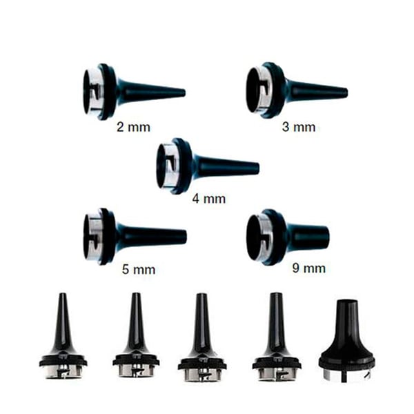 Espéculo Auricular Reutilizable Riester, Negro, en Bolsa de PE (varias medidas disponibles)
