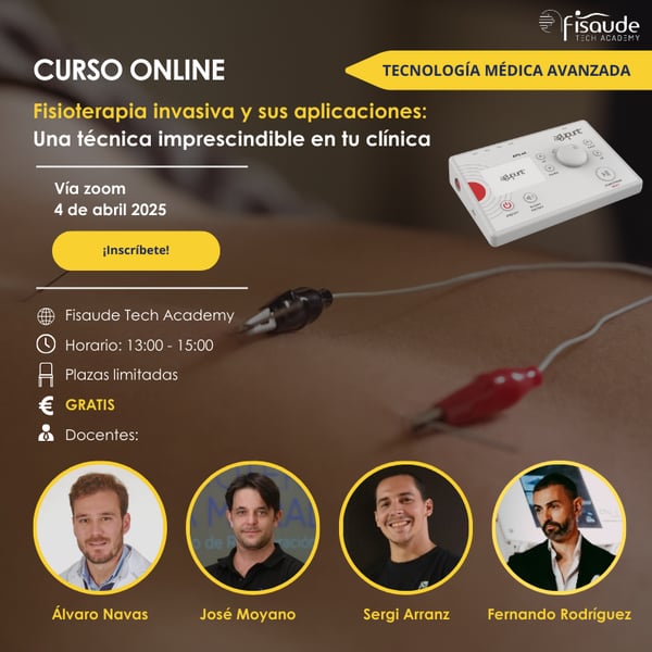 Fisioterapia invasiva y sus aplicaciones: Una técnica imprescindible en tu clínica - 4 de abril 2025 - ZOOM