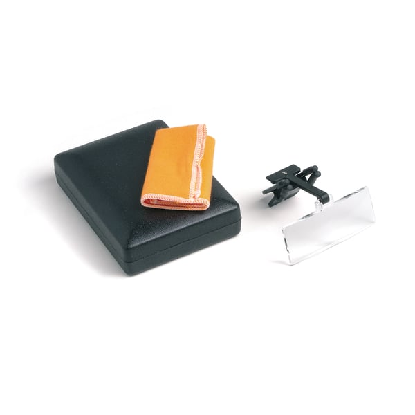 Lupas binoculares con pinza para gafas 3 lentes 1,5x- 2,5x - 3,5x