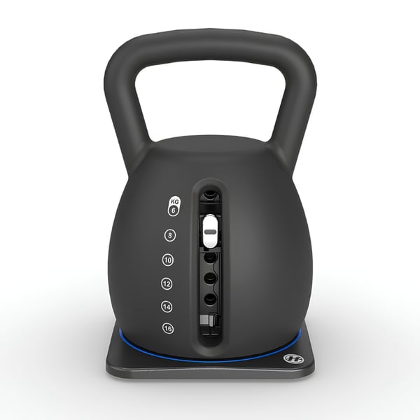 Kettlebell Ajustable Horizon Fitness de 6 a 16 kg con Sistema de Selección Rápida