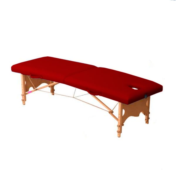 Camilla plegable de madera, dos cuerpos y altura regulable Kinefis Sozh 182 x 62