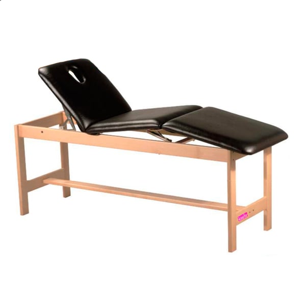Camilla fija de madera, tres cuerpos y altura fija Kinefis Tweed 182 x 62