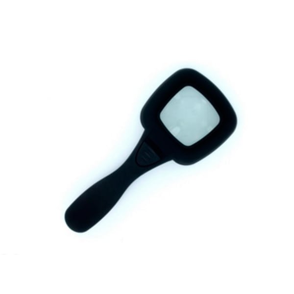 Lupa 4x con mango y luz de leds