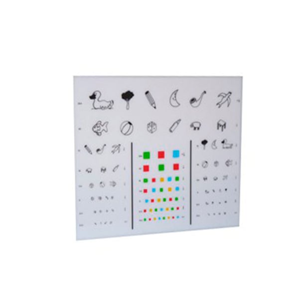 Lámina optotipo de niño