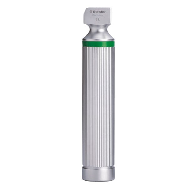 Mango para laringoscopios Riester no recargable para pilas tipo C, Ø 28mm, XL 2,5 V. para espátulas con fibra óptica