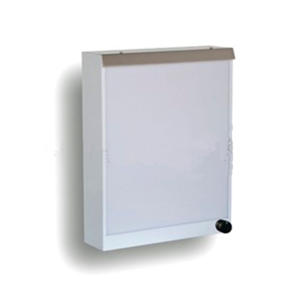 Negatoscopio mural de una pantalla con regulador en acero pintado (Color blanco)