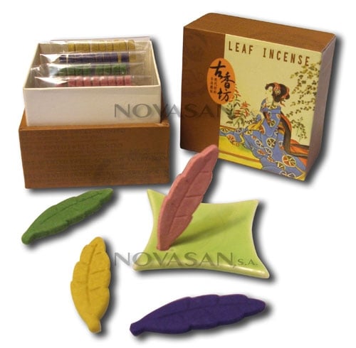 Incienso forma de hoja 4 fragan. (40ud)