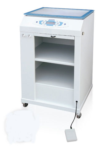 PODOTEC AVANT Unidad completa de termoformado, calor, prensado, vacío y TAD con pie rodante, cajón y estantes  ( Ref: VN 810)