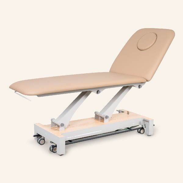 Camilla Eléctrica Nuuna 2L Pro: de 2 cuerpos con 1 motor, control perimetral 360°, respaldo regulable y tapizado Naggura Skin (varios colores)