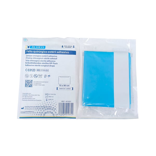 Paños quirúrgicos estériles con adhesivo (varias medidas)